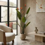 Umjetna strelitzia s cvjetovima 150 cm