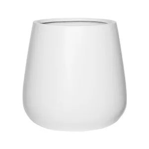 Ukrasna tegla za cvijeće Mia 65 x 50 cm bijele boje