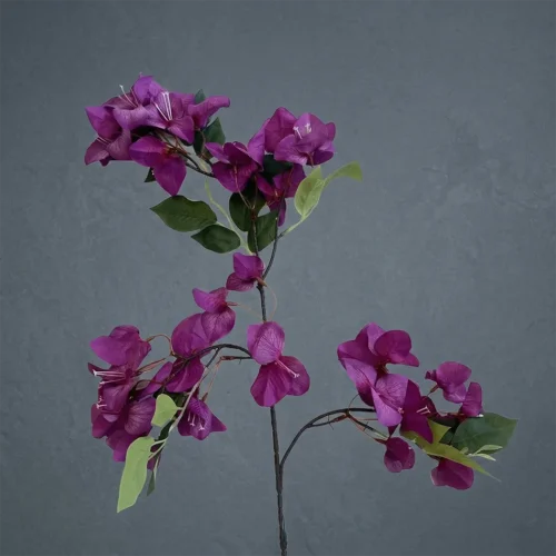Umjetna grana Bugenvilija 78 cm ljubičaste boje