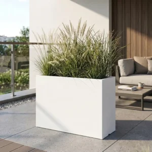 Žardinjera Diamond 100 bijela - vanjske žardinjere za terase