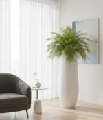 Visoka podna vaza za cvijeće London 115 cm – bijela MAT boja