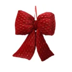 Božićna mašna velvet crvena