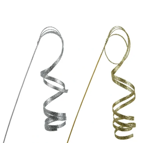 Grančica sa šljokicama zlatne ili srebrne boje 106 cm (1 kom)