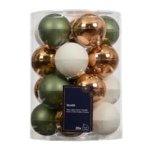 Staklene božićne kuglice – mix 6 cm