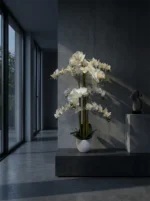 Umjetna orhideja bijela 120 cm Luma