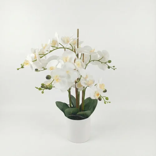 Umjetna orhideja bijela 65 cm Lush
