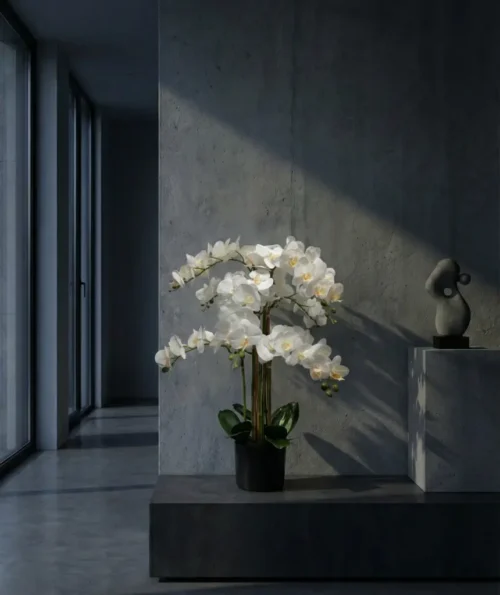 Umjetna orhideja bijela 80 cm Lia