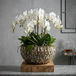 Vaza za cvijeće Aurelia 45 × 22 cm Dark Pearl