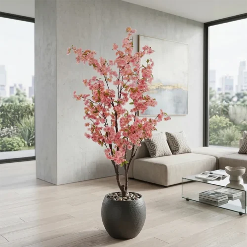 Umjetno cvjetno drvo pink 175cm