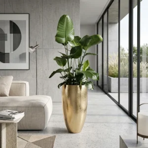 Visoka posuda za cvijeće Selena gold 70 i 90 cm