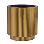 Cvjetna tegla Nature Groove zlatna 17 cm za sobne biljke