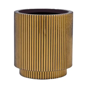 Cvjetna tegla Nature Groove zlatna 17 cm za sobne biljke