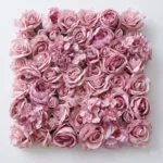 Cvetna stena panel Valentino light pink 50 x 50 cm sa svijetlo ružičastim umjetnim cvijećem za zidove, stropove i foto kutke