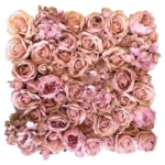 Cvetni panel Valentino light pink 50 x 50 cm s detaljem svijetlo ružičastog umjetnog cvijeća