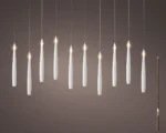 LED svijeće lebdeće bijele 15 cm – 10 komada