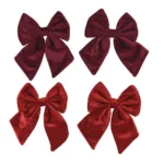Božićne mašne baršunaste 17 cm – set 2 komada