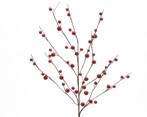 Umjetna grana s crvenim bobicama 55 cm
