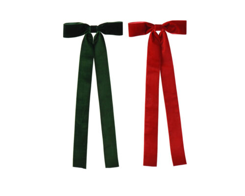 Božićne mašne od baršuna 40 cm – set 3 komada